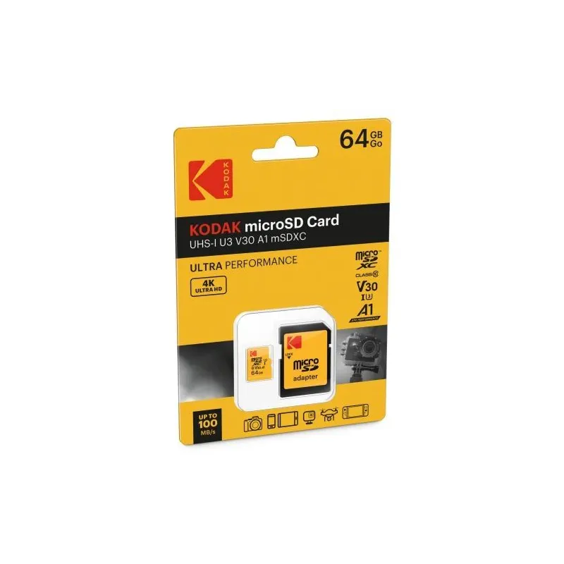 Kodak MicroSDXC 64GB UHS-I U3 Ultra