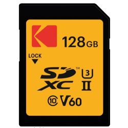 Kodak SDXC 128GB UHS-II U3 V60 Ultra Pro