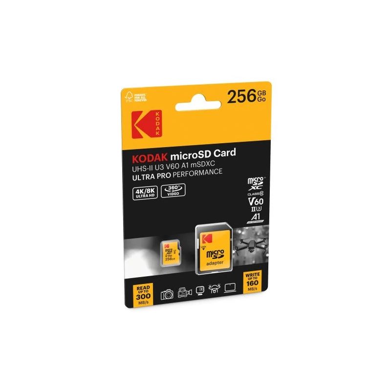 Kodak MicroSDXC 256GB UHS-II U3 A1 V60 Ultra Pro