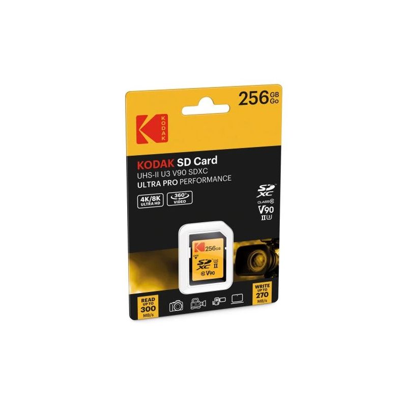 Kodak SDXC 256GB UHS-II U3 V90 Ultra Pro