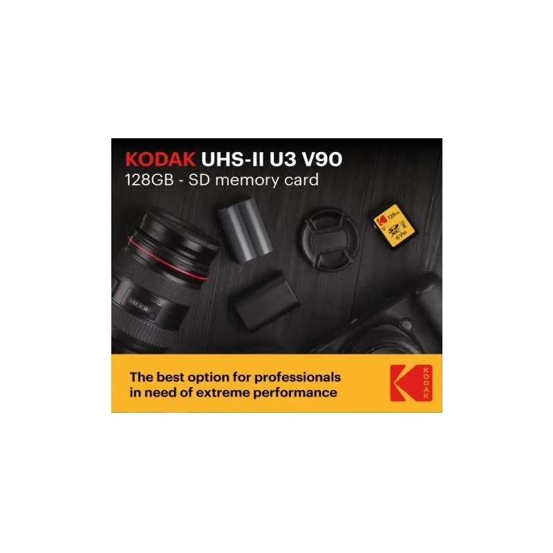 Kodak SDXC 256GB UHS-II U3 V90 Ultra Pro