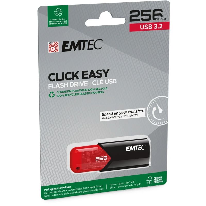 Emtec USB3.2 Click Easy B110 256GB