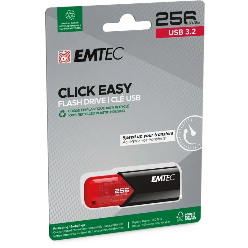 Emtec USB3.2 Click Easy B110 256GB