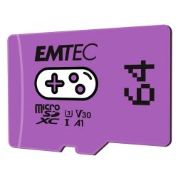 Emtec MicroSDXC 64GB UHS-I U3 V30 A1 Gaming Purple