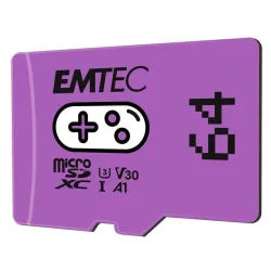 Emtec MicroSDXC 64GB UHS-I U3 V30 A1 Gaming Purple