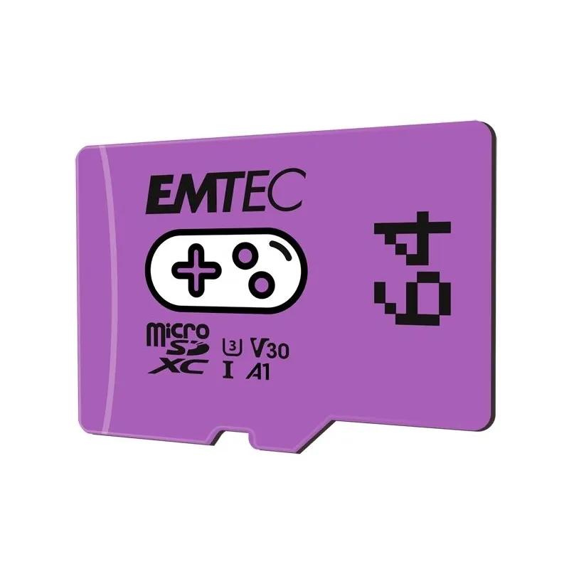 Emtec MicroSDXC 64GB UHS-I U3 V30 A1 Gaming Purple
