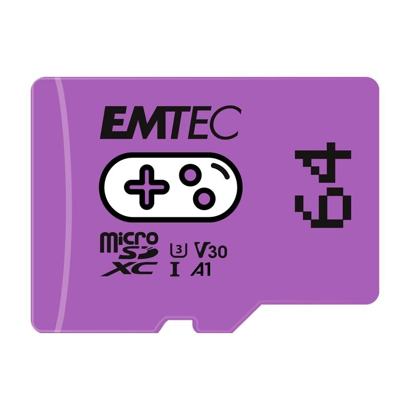 Emtec MicroSDXC 64GB UHS-I U3 V30 A1 Gaming Purple