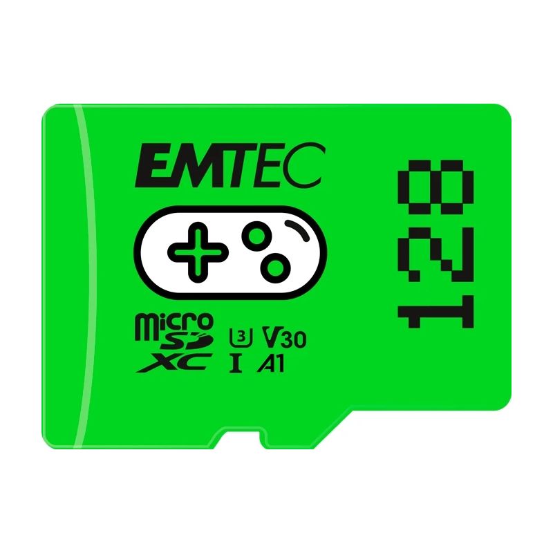 Emtec MicroSDXC 128GB UHSI U3 V30 A1 Gaming Green