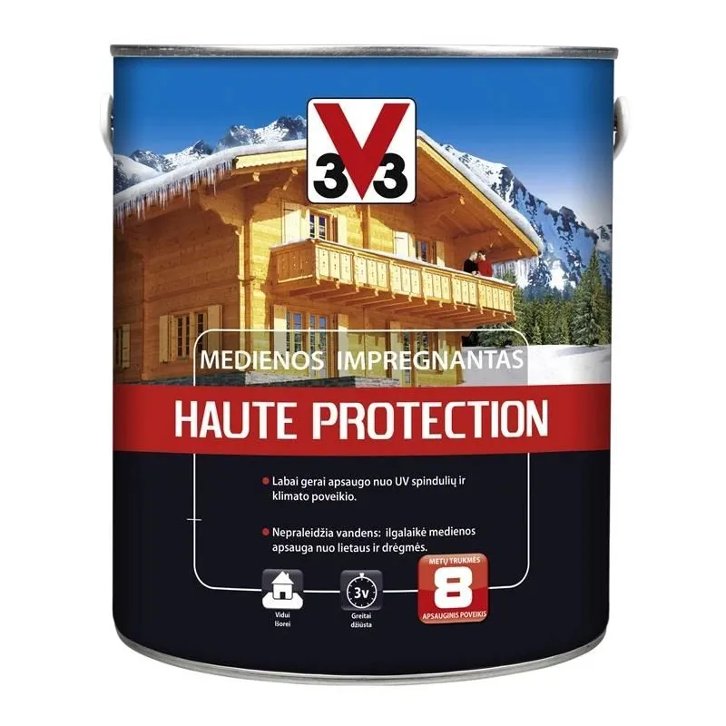 Koksnes impregnants V33 Haute Protection, zaļa krās., 2.5 l