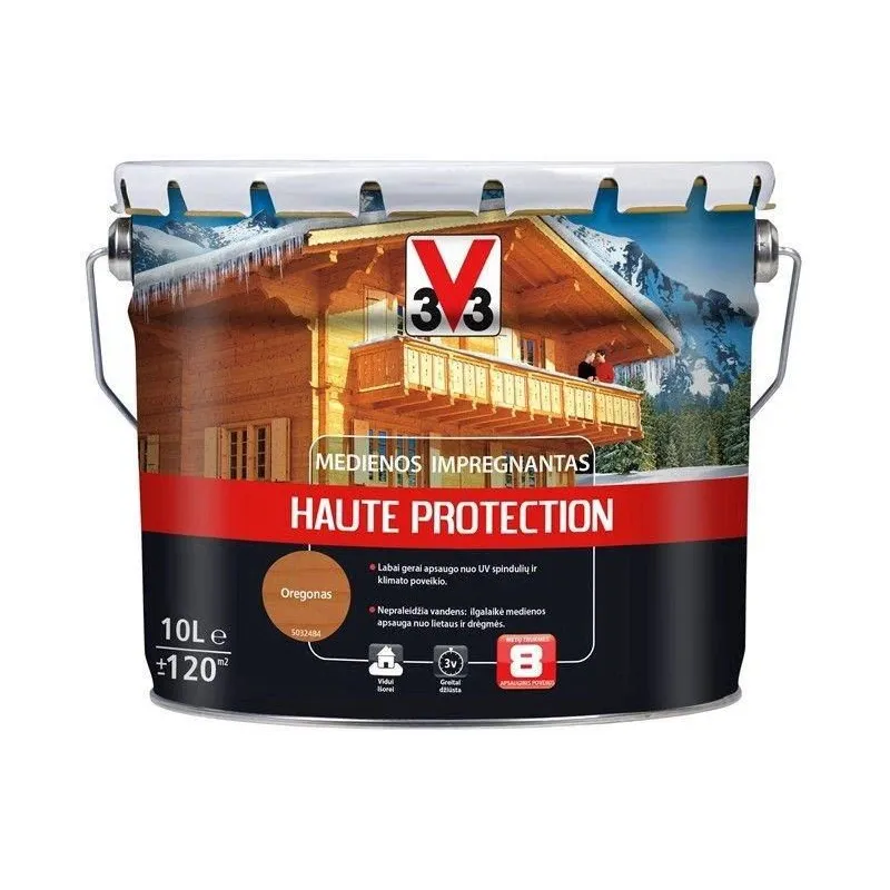 Koksnes impregnants V33 Haute Protection, oregon krās., 10 l