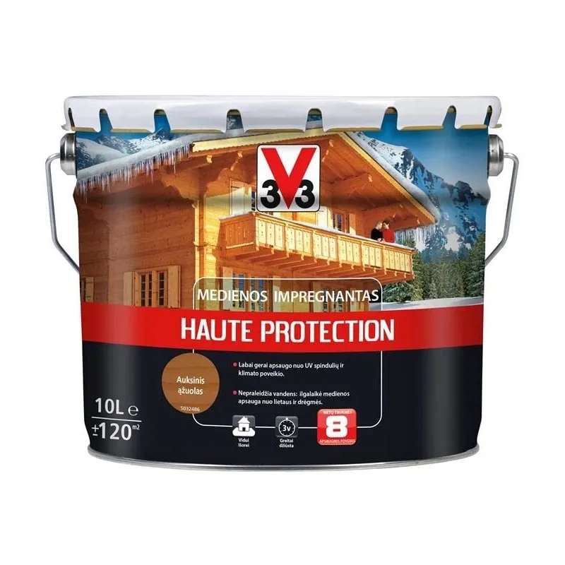 Koksnes impregnants V33 Haute Protection, zelta ozola krās., 10 l