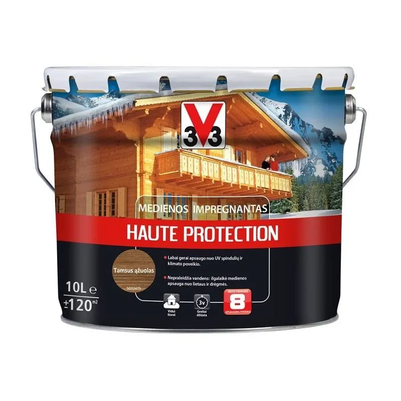 Koksnes impregnants V33 Haute Protection, tumša ozola krās., 10 l