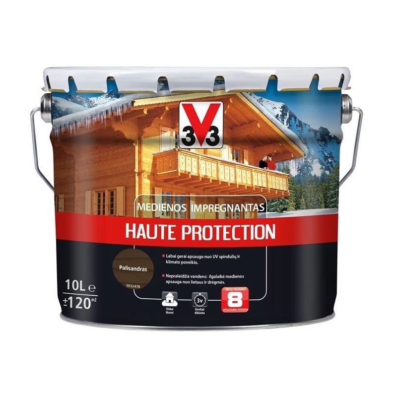 Impregnants V33 Haute Protection, palisandru krāsa, 10 l