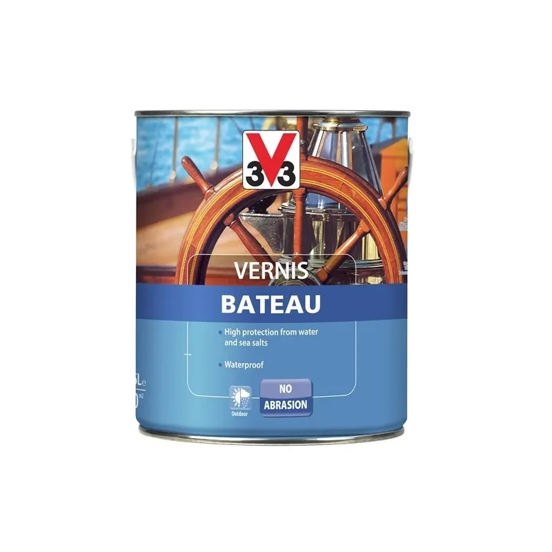 Laka, spīdīga V33 Bateau, 2.5 l, Dzintara krās.