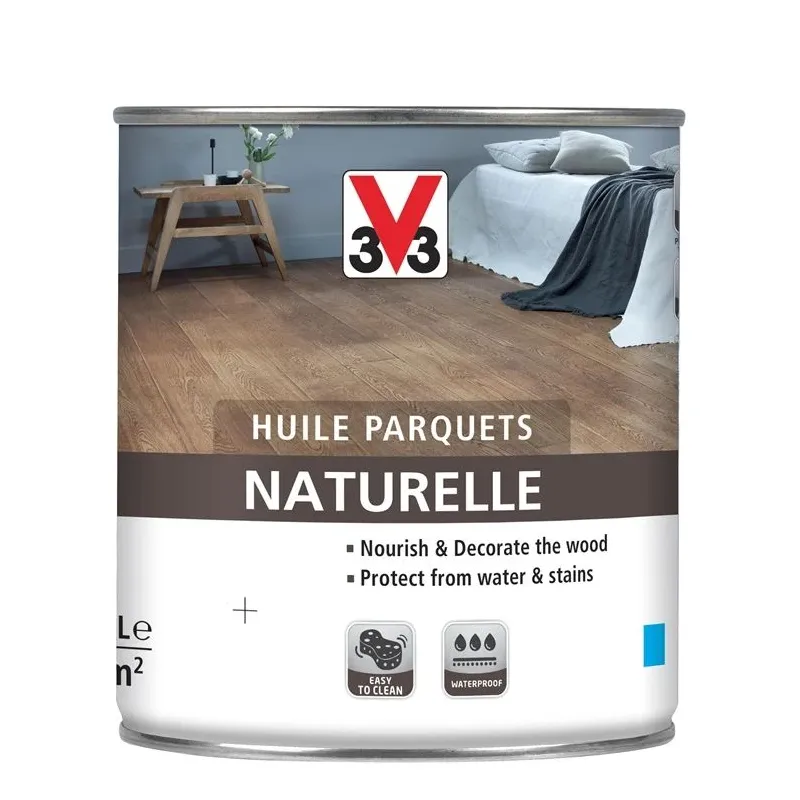 Eļļa grīdai V33 Parquet, balta, 0.75 l