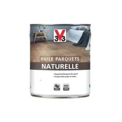 Масло для пола V33 Parquet, белый, 2.5 l