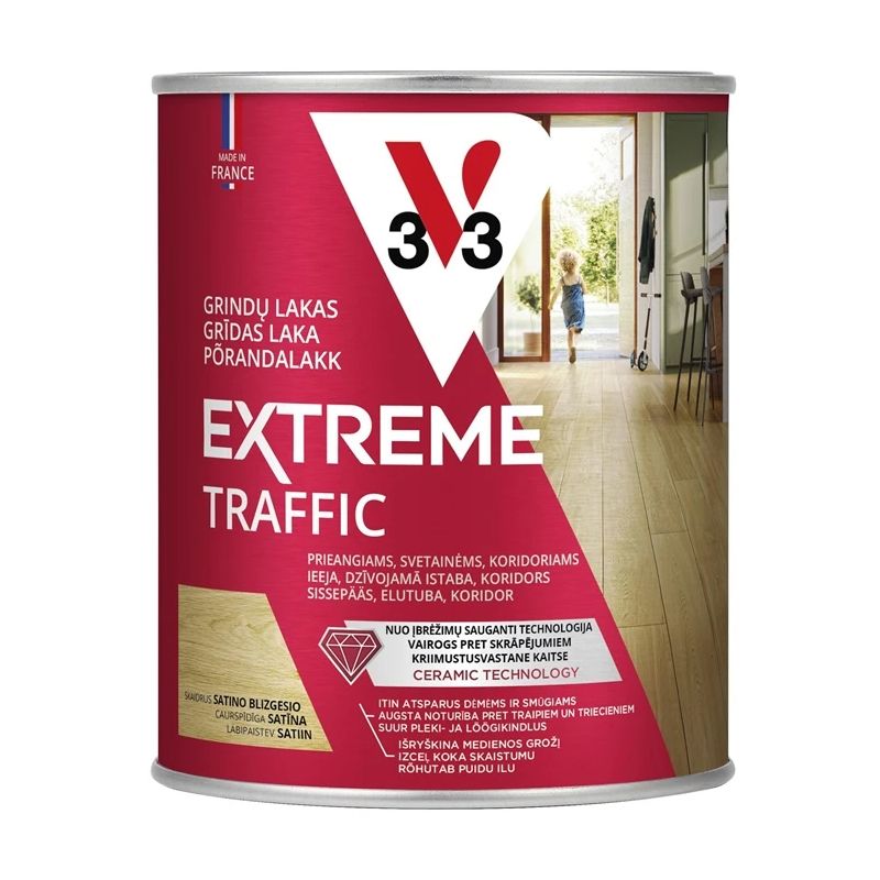 Pusmatēta grīdas laka bezkrāsaina 0.75 l