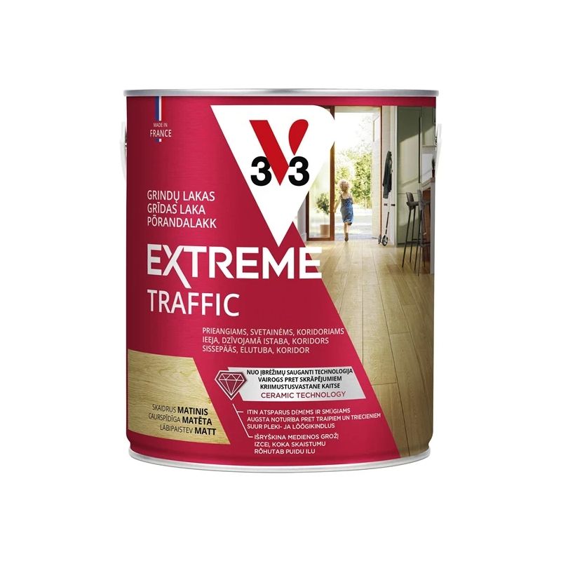 Laka grīdai matēta bezkrāsaina 2.5 l