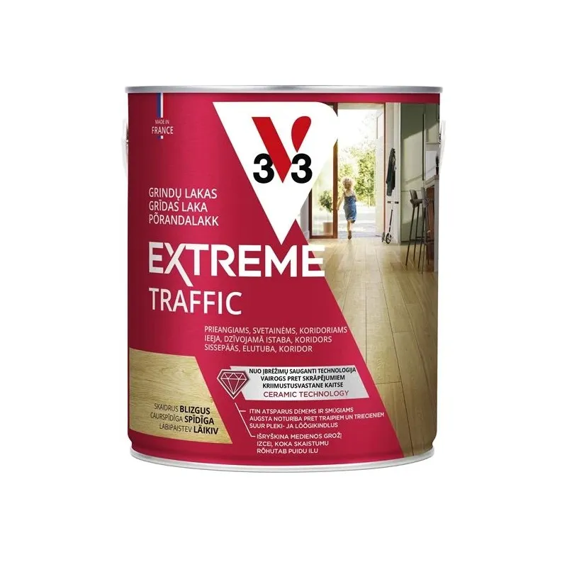 Laka grīdai spīdīga bezkrāsaina 2,5 l