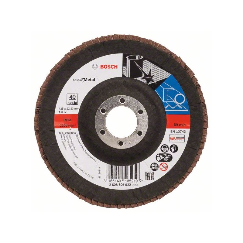 Disks slīpējamais smilšpapīra 125xk40