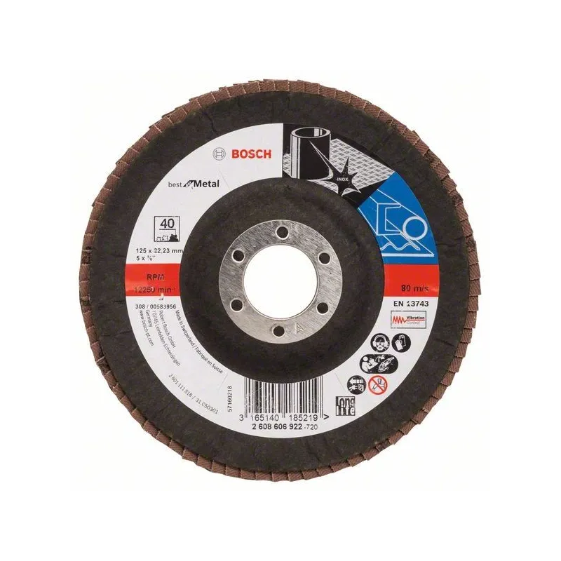 Šlifavimo diskas Bosch, 125 mm x 22.23 mm