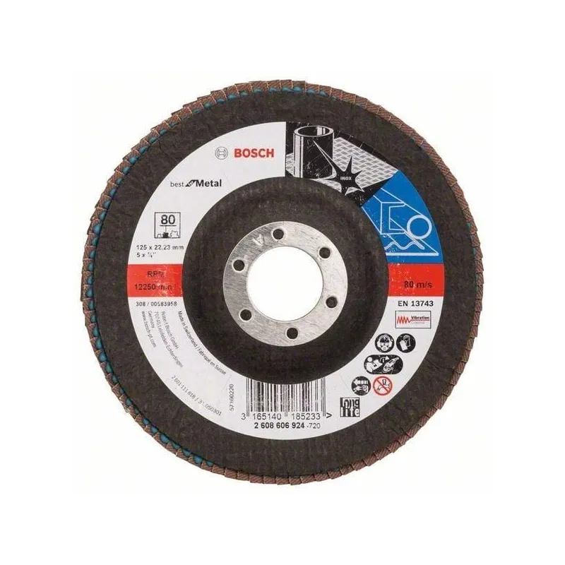 Slīpēšanas disks Bosch, 125 mm x 22.23 mm