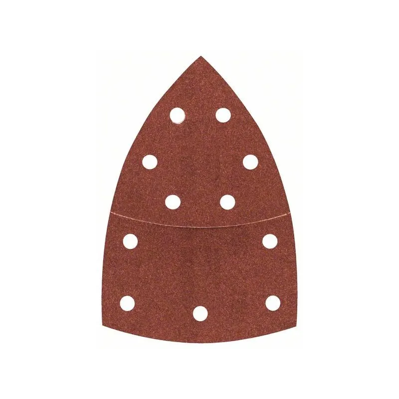 Slīpēšanas loksne Bosch, 180, 10.2 cm x 6.2 cm, 10 gab.