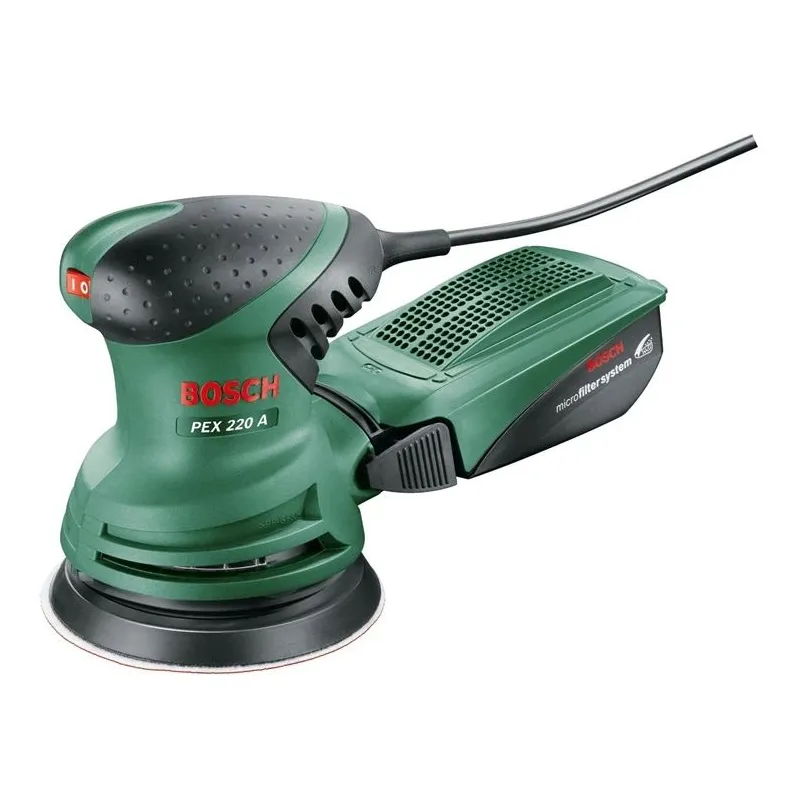 Elektrinis ekscentrinis šlifuoklis Bosch Green PEX220A, 1.4 kg, 220 W