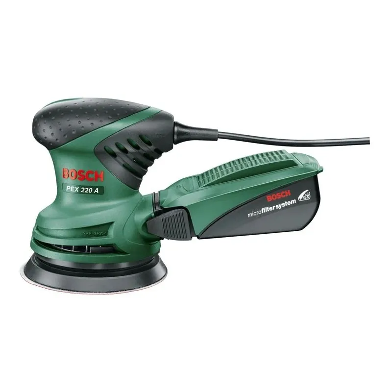 Elektrinis ekscentrinis šlifuoklis Bosch Green PEX220A, 1.4 kg, 220 W