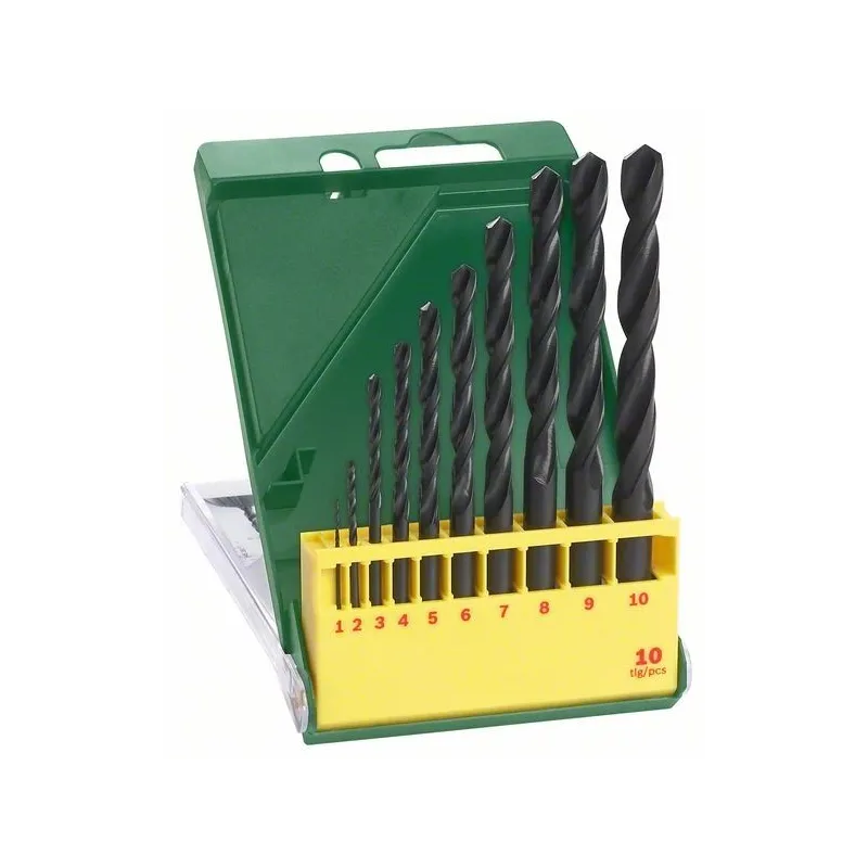 Urbju komplekts Bosch 2607019442, metāla, hss, taisne, 10 mm x 13.3 cm