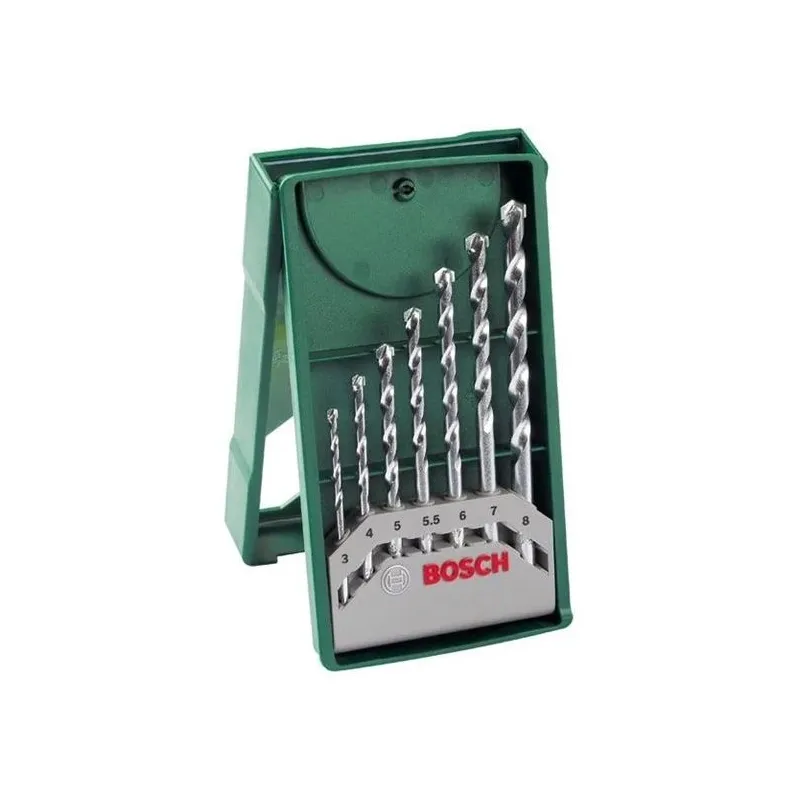 Urbju komplekts Bosch, mūra, taisne, 8 mm x 12 cm