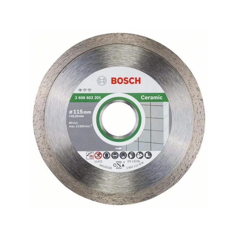 Griešanas asmens Bosch 2608602201, 115 mm x 22.23 mm x 1.6 mm