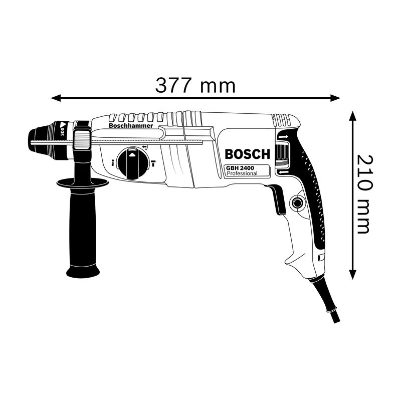 Perforators Bosch Professional GBH 240. 2.8 kg. 790 W