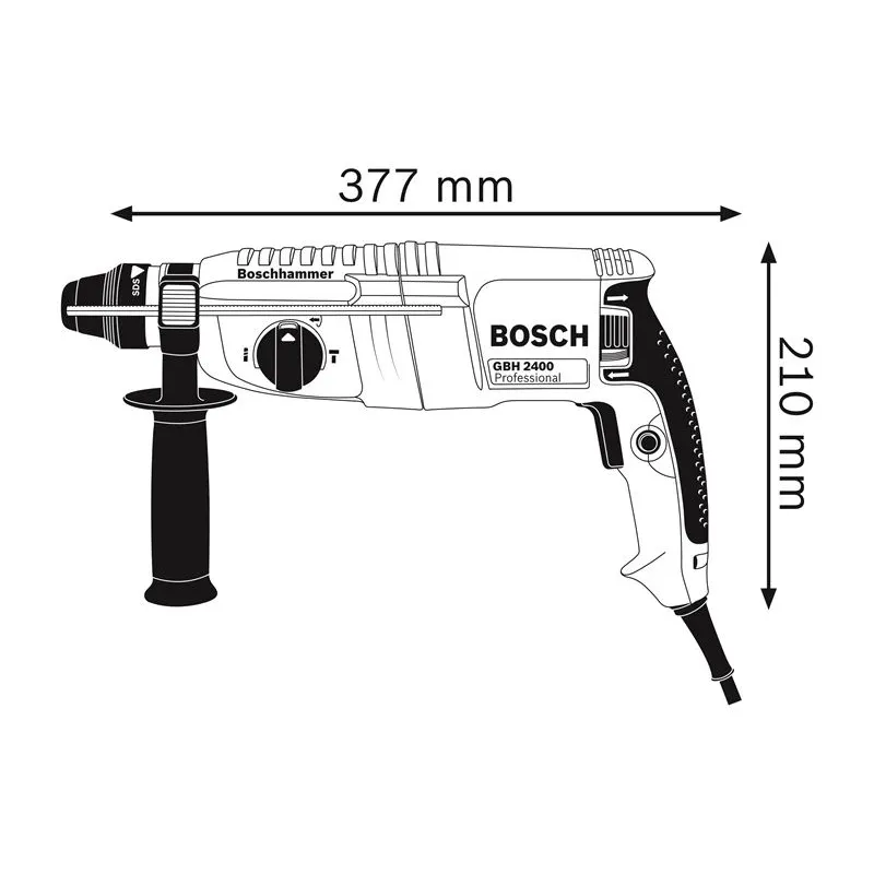 Perforators Bosch Professional GBH 240, 2.8 kg, 790 W