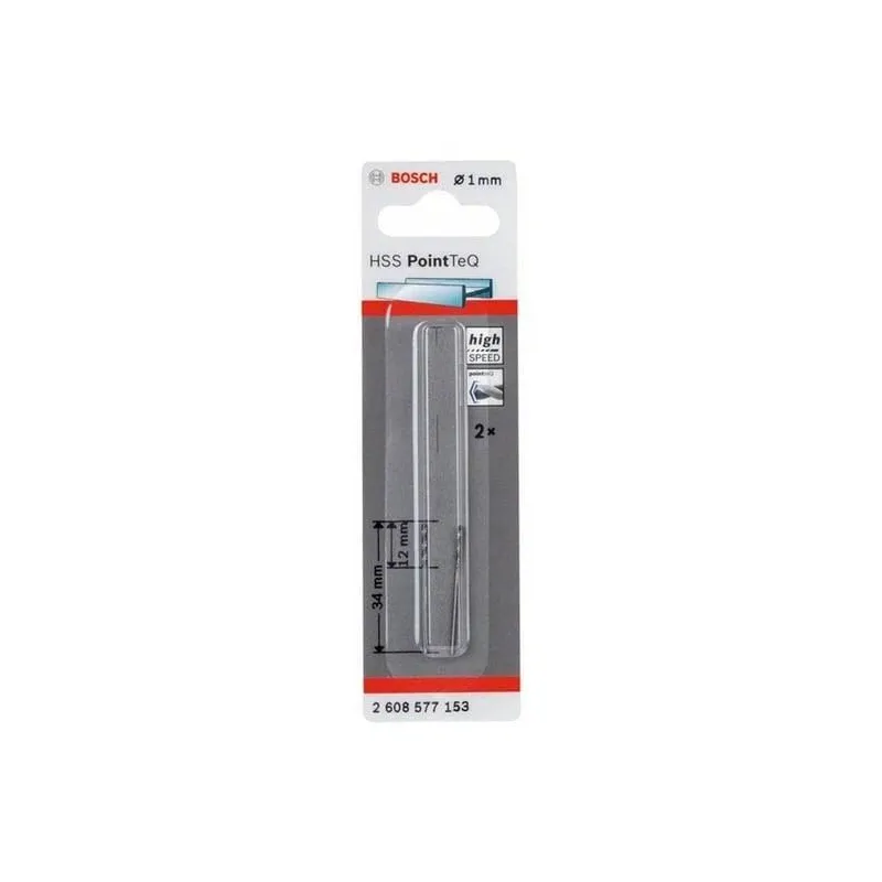 Grąžtų komplektas Bosch, metalas, hss-r, tiesus, 1 mm x 3.4 cm