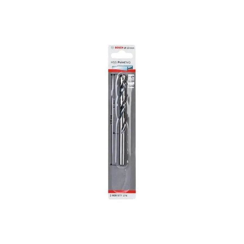Puur Bosch, metall, hss-r, sirge, 10 mm x 13.3 cm