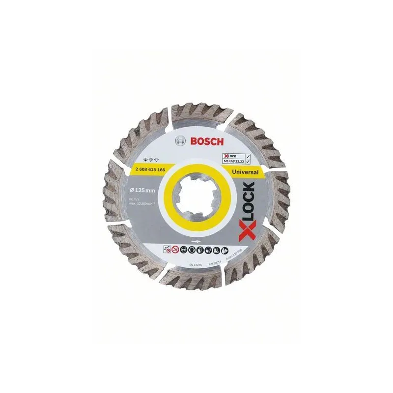 Griešanas disks leņķa slīpmašīnām Bosch, 125 mm x 2 mm x 22.23 mm