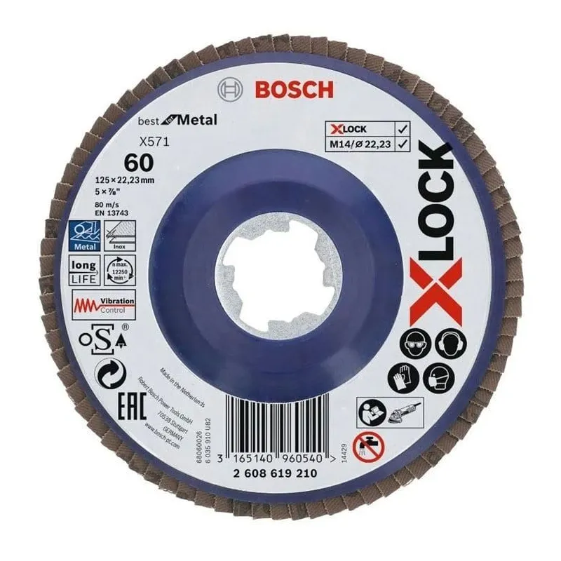 Slīpēšanas disks Bosch, 125 mm x 22.23 mm