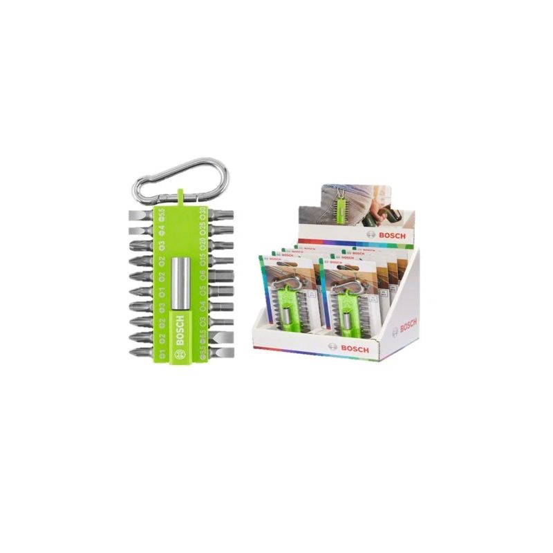 21-daļīgs skrūvgriežu uzgaļu kompl ar karabīni