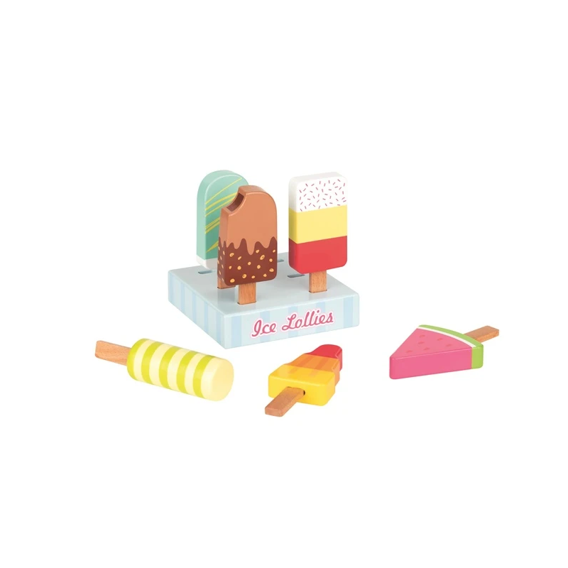 Rotaļlieta koka saldējums