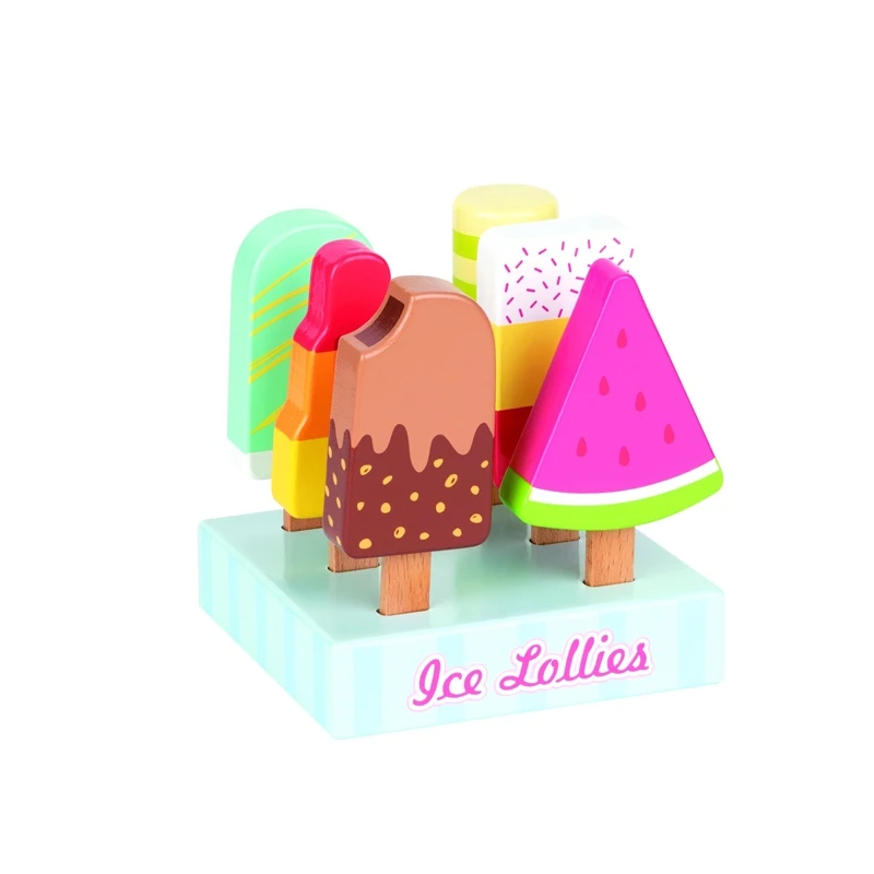 Rotaļlieta koka saldējums