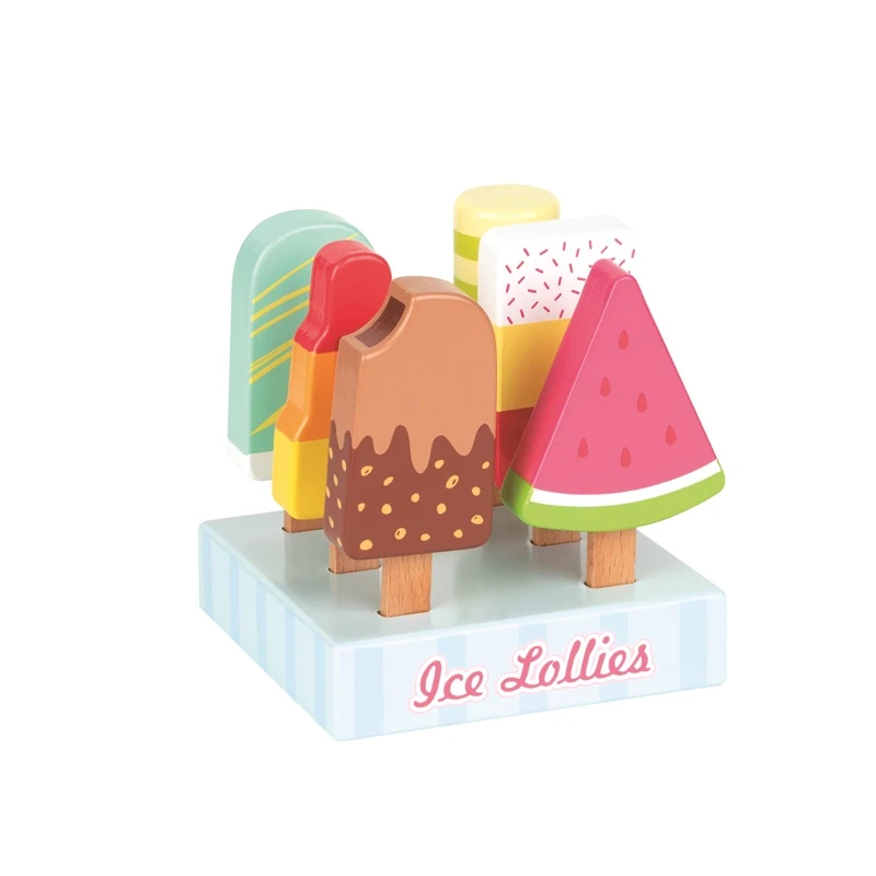 Rotaļlieta koka saldējums