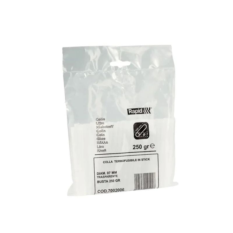 Līmes nūjas Rapid. 100 mm x 7.2 mm. caurspīdīga. 250g