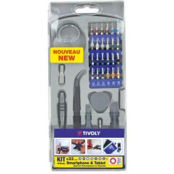 Mobilā tālruņa remonta instrumentu komplekts. 32 gab.