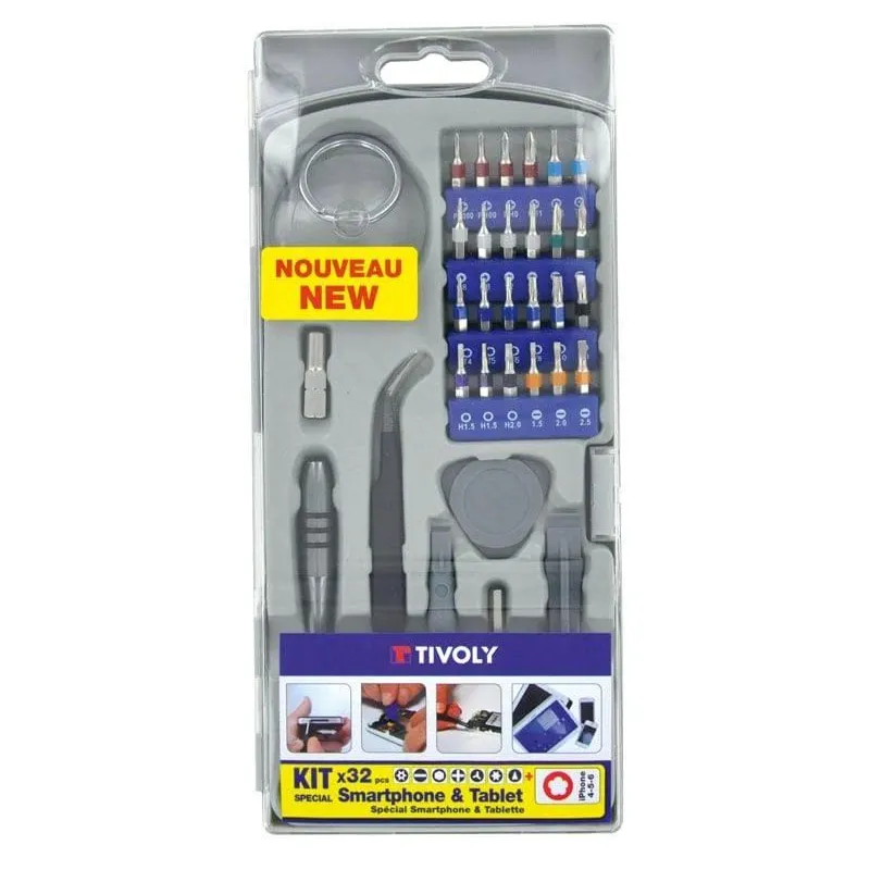 Įrankių rinkinys Tivoly Tool set for smartphone and tablet repair 32 pcs