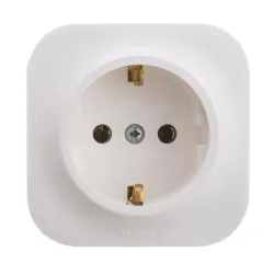 Kištukinis lizdas Legrand Forix 782411, su įžeminimu, balta sp.