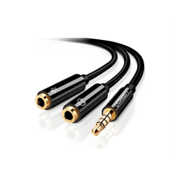 Adapters 3.5mm - 2x3.5mm 0.2m ugreen