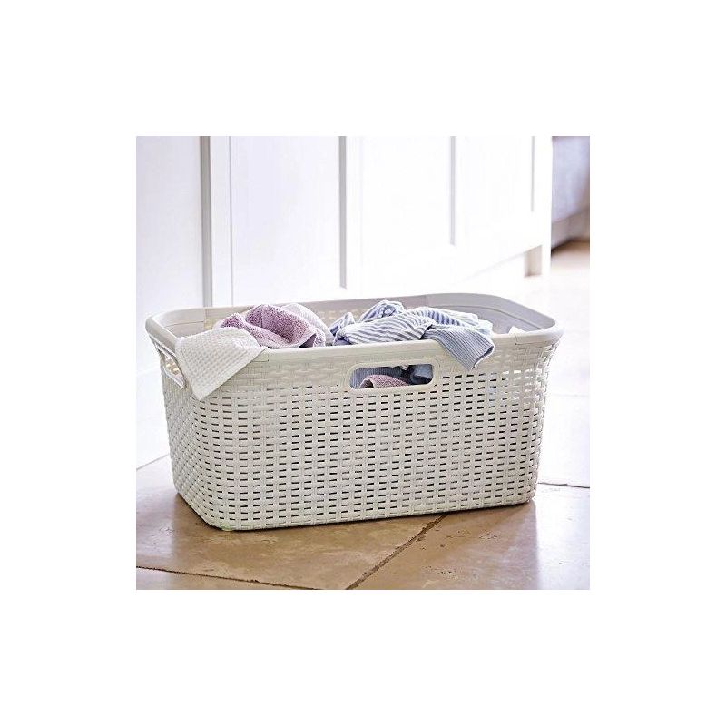 Grozs veļas rattan 45l krem.