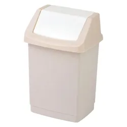 Trash Bin Curver, sand brown, 15 l, 235 x 235 x 438 mm
