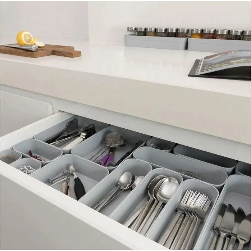 Uzglabāšanas kaste Curver, pelēka krās., 15 x 15 x 5 cm